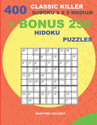 1,000 + Calcudoku sudoku 9x9: Logic puzzles medium - hard levels by Basford Holmes, Paperback