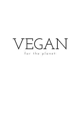 Vegan for the planet: simple notebook