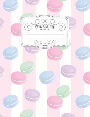 Composition Notebook: Kawaii College Ruled Narrow Line Comp Books for School - Macaron Lavender Stripes