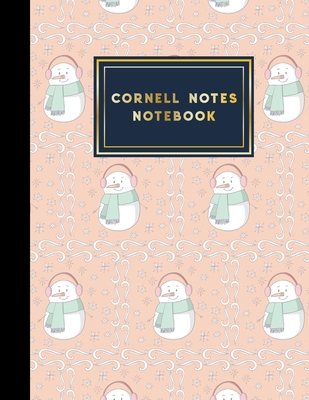 Cornell Notes Notebook: Cornell Note Taking, Cornell Notes Notepad, Note Taking Paper, Cute Winter Snow Cover, 8.5" x 11", 200 pages