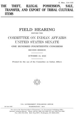 The theft, illegal possession, sale, transfer, and export of tribal cultural items