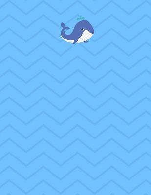 Whale Nautical Notebook - 4x4 Quad Ruled: 8.5 x 11 - 101 Sheets / 202 Pages - Graph Paper