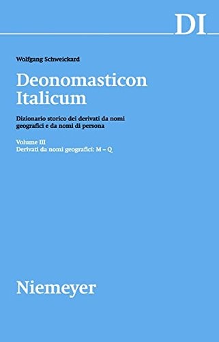 Derivati Da Nomi Geografici (M-Q)