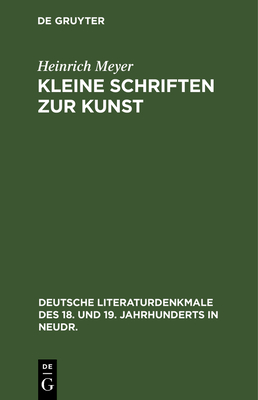 Kleine Schriften Zur Kunst