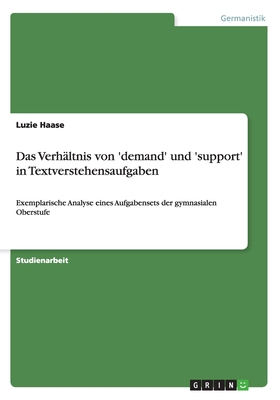 Das Verhältnis von 'demand' und 'support' in Textverstehensaufgaben: Exemplarische Analyse eines Aufgabensets der gymnasialen Oberstufe