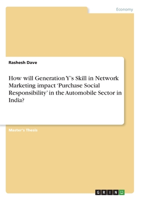 How will Generation Y's Skill in Network Marketing impact 'Purchase Social Responsibility' in the Automobile Sector in India?