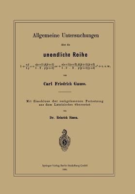 Allgemeine Untersuchungen Über Die Unendliche Reihe