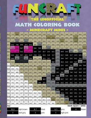 Funcraft - The unofficial Math Coloring Book: Minecraft Minis: Age: 6-10 years. Coloring book, age, learning math, mathematic, school, class, educatio
