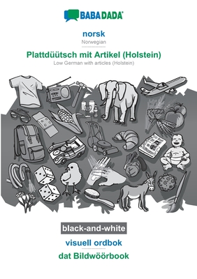 norsk (bokmål) - Plattdüütsch mit Artikel (Holstein), visuell ordbok, BW: BABADADA Norwegian (Bokmål) - Low German with articles (Holstein), visual di