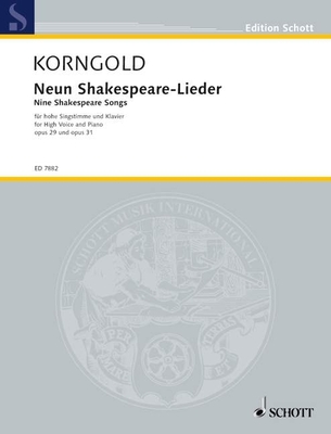 9 Shakespeare Songs, Op. 29 and 31