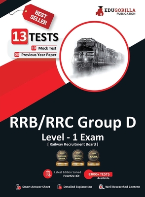 RRB Group D Level 1 Exam 2023 (English Edition) - 10 Full Length Mock Tests and 3 Previous Year Papers (1300 Solved Questions) with Free Access to Onl