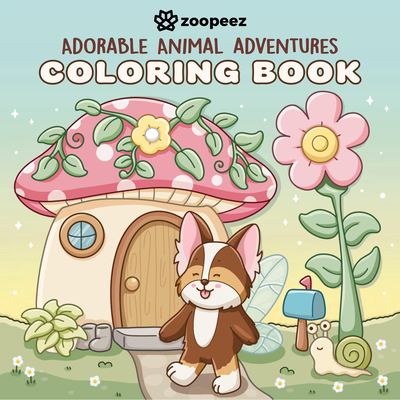 Adorable Animal Adventures Coloring Book: A Bold & Easy Coloring Book with Cute Animal Friends for Relaxation