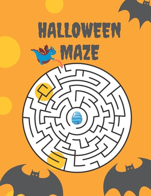 Halloween Maze Activity Book: Unique Halloween Activity Book With Maze Puzzles To Solve