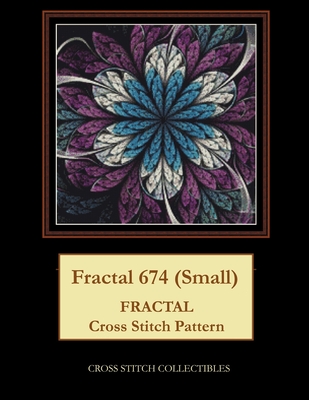 Fractal 674 (Small): Fractal Cross Stitch Pattern