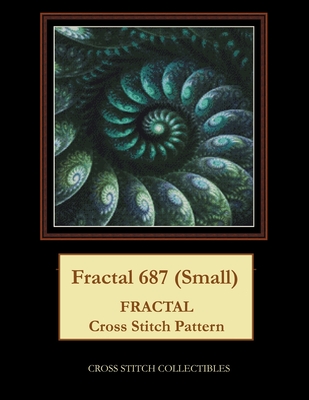 Fractal 687 (Small): Fractal Cross Stitch Pattern