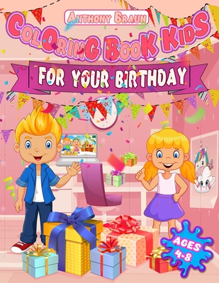 Coloring book kids for your birthday: An easy and funny book to color for all the family with Milo and Ada's adventure ...