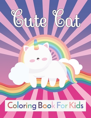 cute cat coloring book for kids: cat coloring book for cats lover Ages 4-8