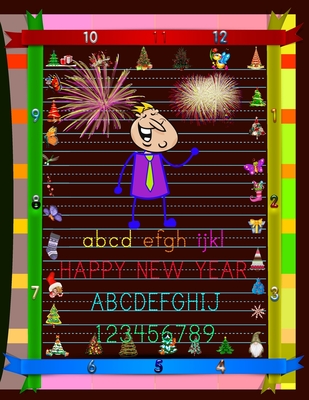 New Year ABC Preschool Workbook: New Year Kindergarten Alphabet Learning.New Year K Alphabet Learning.New Year kindergarten Alphabet learning.New Year