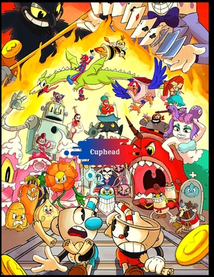 Cuphead: Coloring Book for Kids with Fun, Easy, and Relaxing