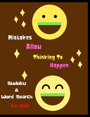 Mistakes Allow Thinking To Happen Sudoku & Word Search For Kids: Puzzle Book, Best For Kids Brain Exercise