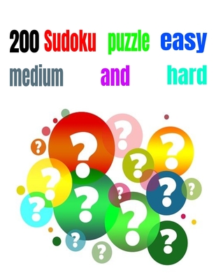 200 Sudoku puzzle easy medium and hard