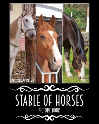 Precious Pictorials Stable Of Horses Picture Book: Horse Photo Book For Adults No Words Books 50 Color Images 8"x10" (Volume 7)