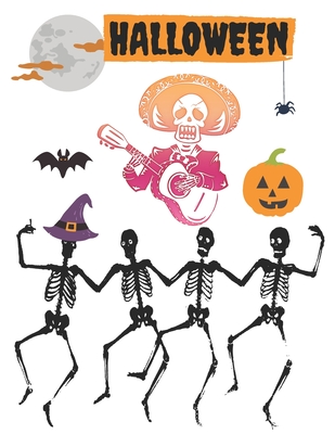 Halloween: HAPPY HALLOWEEN, Workbooks ( coloring, Matching Game, Counting, Maze, Wordsearch, Soduko ) for kids girls and boys