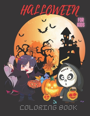 Halloween coloring book: 80 Halloween Illustrations, Witches, Vampires, coloring book for kids and More!