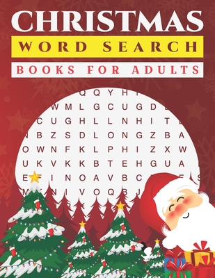 Christmas Word Search Books For Adults: Word Find Puzzle Books For Adults