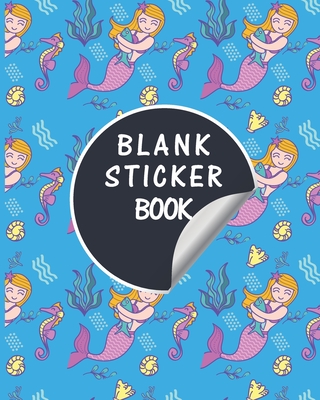 Blank Sticker Book: Mermaid Scales Softcover Blank Sticker Album, Sticker Album For Collecting Stickers For Adults, Blank Sticker ... Coll